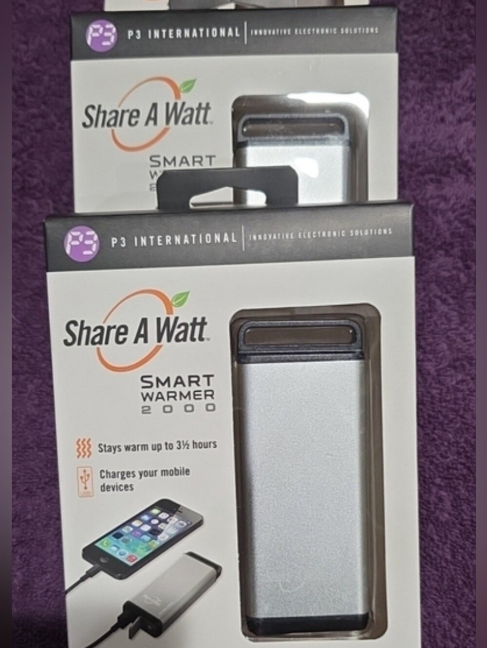 Smart Warmer 2000 Portable Hand Warmer & Charger - 2 Items